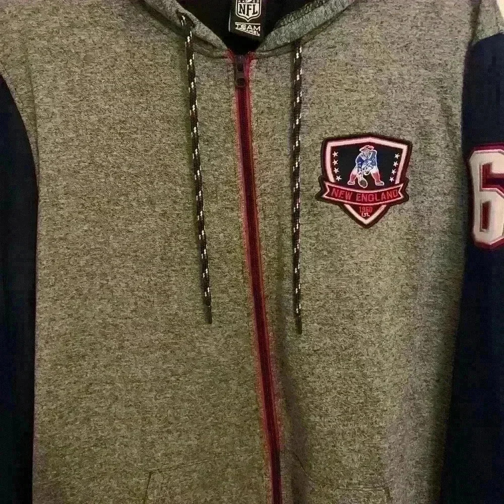 NFL Team Gear-Patriots Zip up hooded sweatshirt, Mens Size XL, Unisex - Picture 4 of 10